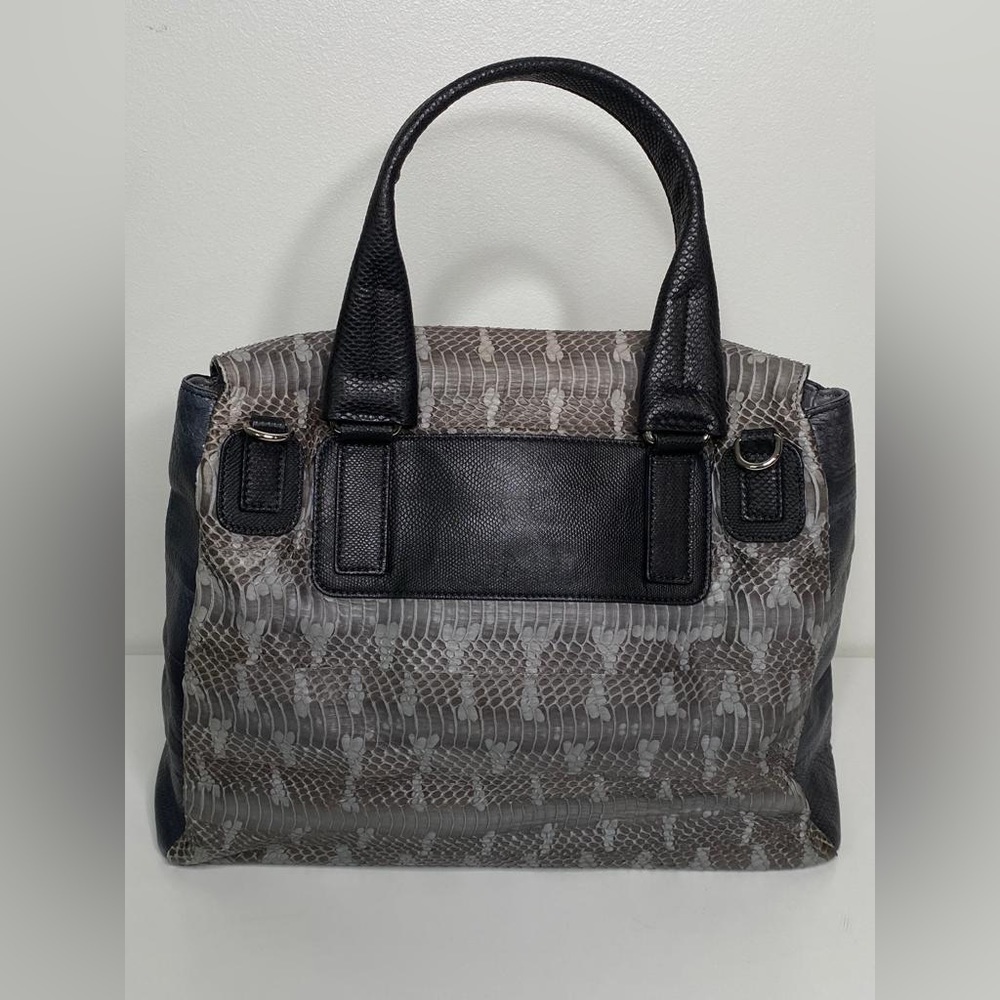 Givenchy Large Pandora Grey Water-snake and Blue and Black Python Bag - Picture 3 of 8